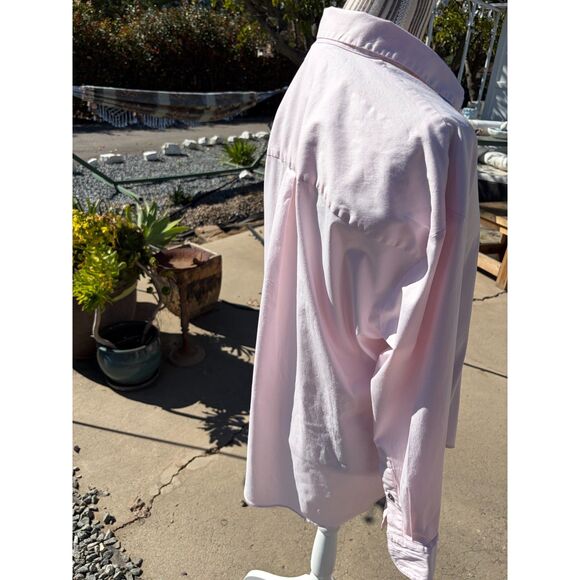 Mother Oxford Pink Cotton Maternity Button Down Shirt Size L/XL - Picture 4 of 16